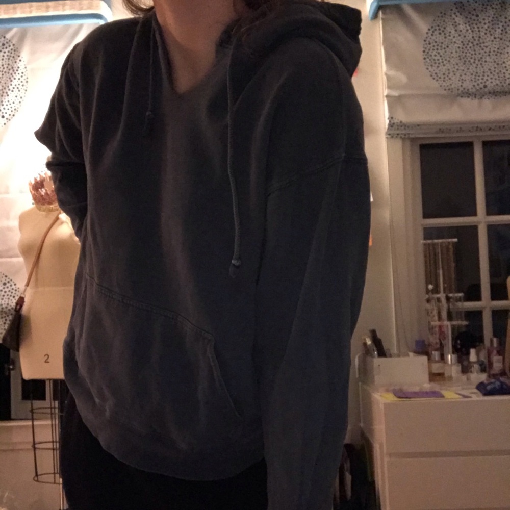 navy blue hoodie from brandy melville